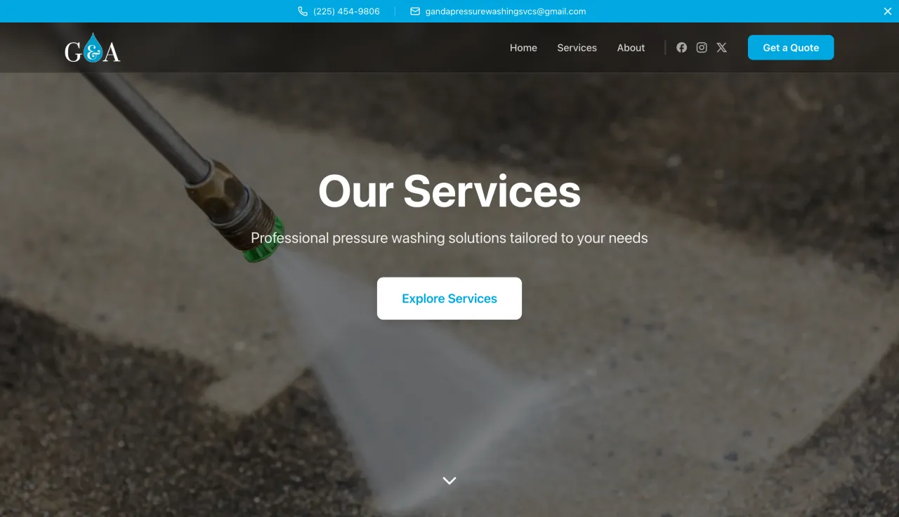 G&A Pressure Washing: Services