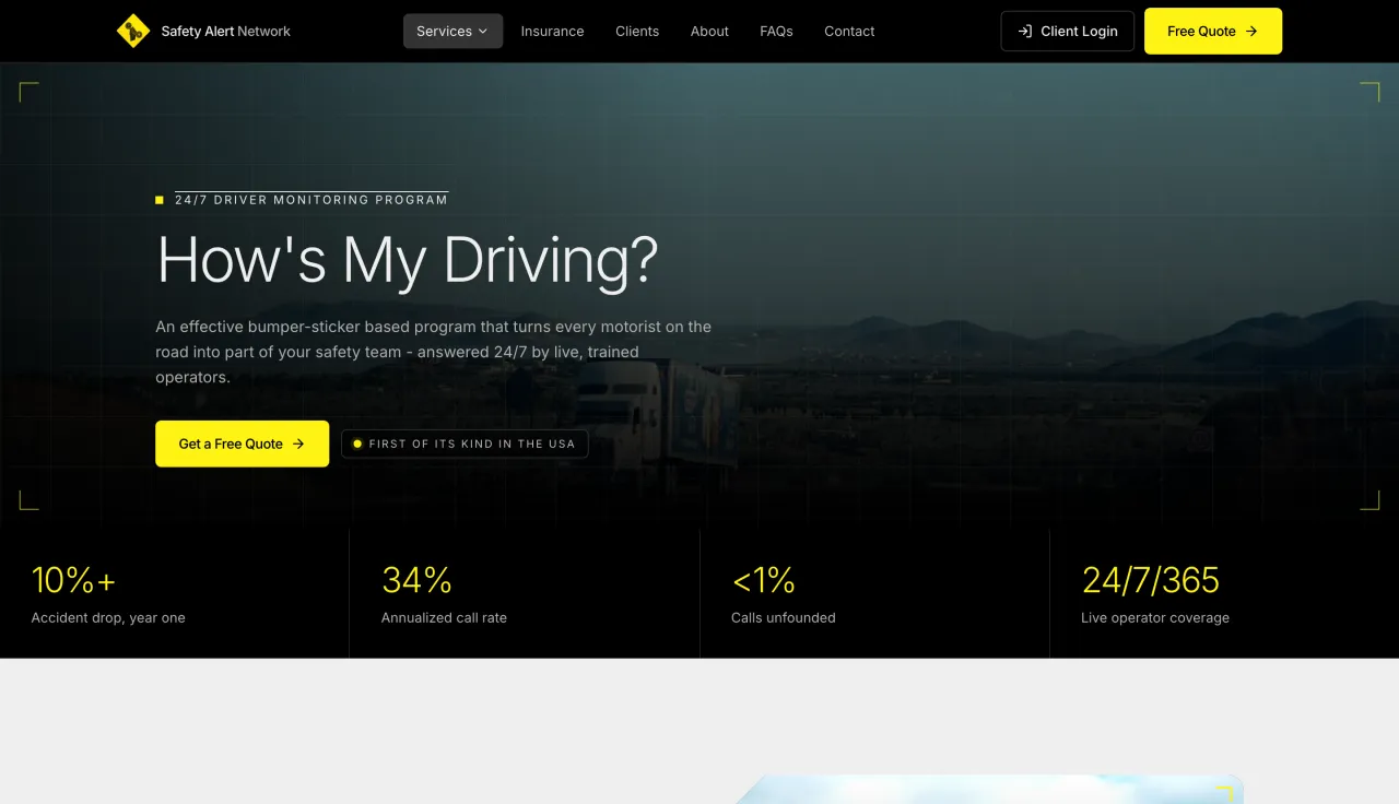 Safety Alert Network: How's My Driving