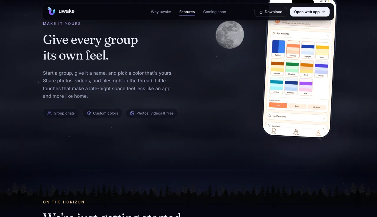 Uwake: Give every group its own feel